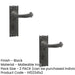 PACK Elegant Black Suite Door Handle Bathrooms with Detailed Backplate Interior Lever Backplate (1)-1