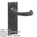 Elegant Black Suite Door Handle with Long Latchplate Interior Lever Backplate-1