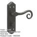 Elegant Black Suite Door Handle with Bathroom Plate Interior Lever Backplate-1