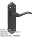 Elegant Black Suite Door Handle with Latchplate Three Styles Interior Lever Backplate-1