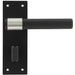 Stylish T-Bar Door Handle with Black Finish Modern Bathrooms Interior Lever Backplate