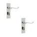 PACK Polished Chrome Victorian Scroll Door Handle Elegant Bathrooms Interior Lever Backplate (1)