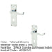 PACK Elegant Victorian Scroll Door Handle with Lockplate Polished Chrome Finish Interior Lever Backplate (1)-1