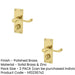 PACK Elegant Victorian Scroll Door Handle with Privacy Plate Polished Brass Interior Lever Backplate (1)-1