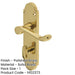 Contemporary Suite Door Handle with Bathroom Plate Polished Brass Finish Interior Lever Backplate-1