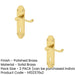 PACK Contemporary Suite Door Handle with Lockplate Polished Brass Finish Interior Lever Backplate (1)-1