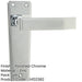 Deco Polished Chrome Door Handle Elegant Interiors Interior Lever Backplate-1