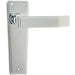 Deco Polished Chrome Door Handle Elegant Interiors Interior Lever Backplate