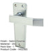 Deco Satin Chrome Door Handle Latchplate Elegant Home Design Interior Lever Backplate-1