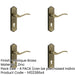 PACK Antique Bronze Suite Door Handle with Lockplate Modern Interiors Interior Lever Backplate-1