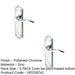 PACK Polished Chrome Suite Door Handle with Lockplate Modern Interiors Interior Lever Backplate (2)-1