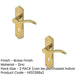 PACK Stylish Brass Suite Door Handle with Lockplate Modern Interiors Interior Lever Backplate (1)-1