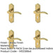 PACK Stylish Brass Suite Door Handle with Lockplate Modern Interiors Interior Lever Backplate-1