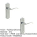 PACK Polished Chrome Suite Door Handle with Latchplate Modern Interiors Interior Lever Backplate (1)-1