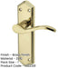 Elegant Suite Door Handle Brass Latchplate Modern Interiors Interior Lever Backplate-1