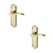 PACK Elegant Suite Door Handle Brass Latchplate Modern Interiors Interior Lever Backplate (1)