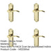 PACK Elegant Suite Door Handle Brass Latchplate Modern Interiors Interior Lever Backplate-1