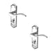 PACK Polished Chrome Suite Door Handle Modern Bathrooms Interior Lever Backplate (1)