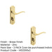 PACK Stylish Suite Door Handle with Brass Finish Bathrooms Interior Lever Backplate (1)-1