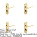 PACK Stylish Suite Door Handle with Brass Finish Bathrooms Interior Lever Backplate-1