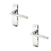 PACK Stylish Suite Door Handle Polished Chrome Modern Interiors Interior Lever Backplate (1)
