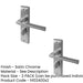 PACK Satin Chrome Suite Door Handle with Bathroom Plate Unique Retro Design Interior Lever Backplate (1)-1