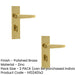 PACK Elegant Victorian Straight Door Handle Polished Brass Bathrooms Interior Lever Backplate (1)-1