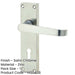 Elegant Victorian Straight Door Handle with Satin Chrome Finish Interior Doors Interior Lever Backplate-1