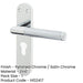 Mitred Suite Door Handle with Euro Profile Lockplate Polished Satin Chrome Finish Interior Lever Backplate-1