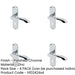 PACK Polished Chrome Suite Door Handle with Lockplate Modern Interiors Interior Lever Backplate (1)-1