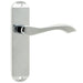 Polished Chrome Suite Door Handle Latchplate Modern Interiors Interior Lever Backplate