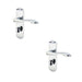 PACK Polished Chrome Suite Door Handle with Bathroom Plate Modern Design Interior Lever Backplate (1)