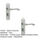 PACK Satin Chrome Suite Door Handle Bathroom Stylish Durable Interior Lever Backplate (1)-1