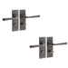 PACK Rustic Pewter Door Handle Backplate Bathrooms Interior Lever Backplate (1)