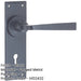 Unique Black Door Handle Lockplate Rustic Homes Interior Lever Backplate-1