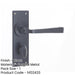 Rustic Black Bathroom Door Handle with Backplate Interior Lever Backplate-1