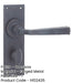 Rustic Beeswax Door Handle with Backplate Bathrooms Interior Lever Backplate-1