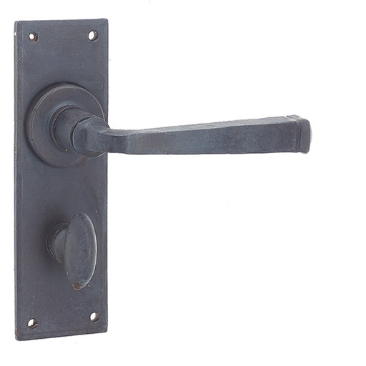 Rustic Beeswax Door Handle with Backplate Bathrooms Interior Lever Backplate