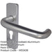 Elegant 19mm Round Door Handle with Satin Anodised Aluminium Finish Interior Lever Backplate-1