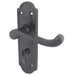 Elegant Black Suite Door Handle Bathroom Plate Stylish Interiors Interior Lever Backplate