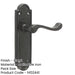 Elegant Black Suite Door Handle with Latchplate Interior Lever Backplate-1