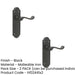 PACK Elegant Black Suite Door Handle with Latchplate Interior Lever Backplate (2)-1