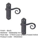 PACK Elegant Black Suite Door Handle with Latchplate Interior Lever Backplate (3)-1