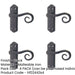 PACK Elegant Black Suite Door Handle with Latchplate Interior Lever Backplate (1)-1