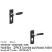 PACK Modern T-Bar Door Handle with Euro Profile Lockplate Sleek Black Finish Interior Lever Backplate (1)-1