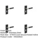 PACK Modern T-Bar Door Handle with Euro Profile Lockplate Sleek Black Finish Interior Lever Backplate-1