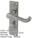 Elegant Victorian Scroll Door Handle Satin Chrome Finish Interior Lever Backplate-1