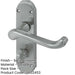 Contemporary Satin Chrome Suite Door Handle Bathroom Interior Lever Backplate-1