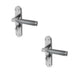 PACK Stylish Mitred Suite Door Handle Polished Satin Chrome Finish Interior Lever Backplate (1)