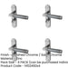 PACK Stylish Mitred Suite Door Handle Polished Satin Chrome Finish Interior Lever Backplate-1